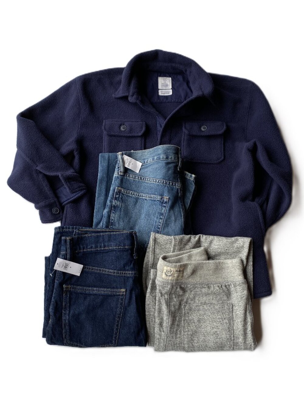 GAP Kids 2 NEW Jeans, Sweatpants and Shirt Set of 4